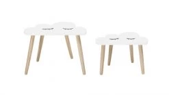 Bloomingville Tables Et Chaises Enfant Tables Nuages En Bois L45/55cm - Lot De 2