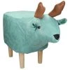 WOMO-DESIGN Fauteuils Et Poufs Enfant Tabouret Animal Orignal Turquoise, 69x31x48 Cm, Simili-cuir -Commodes enfant Soldes 2022 tabouret animal orignal turquoise 69x31x48 cm simili cuir