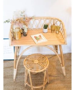 Saudara Collections Tables Et Chaises Enfant Tabouret Rotin 4 Pieds -Commodes enfant Soldes 2022 tabouret rotin 4 pieds 3